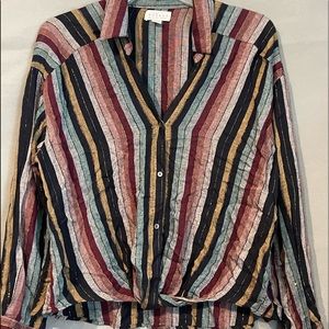 Velvet graham spencer stripe blouse sz l